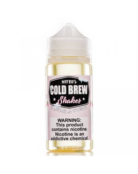 Nitro's Cold Brew Strawberri and Cream E-liquid 100ml Short Fill