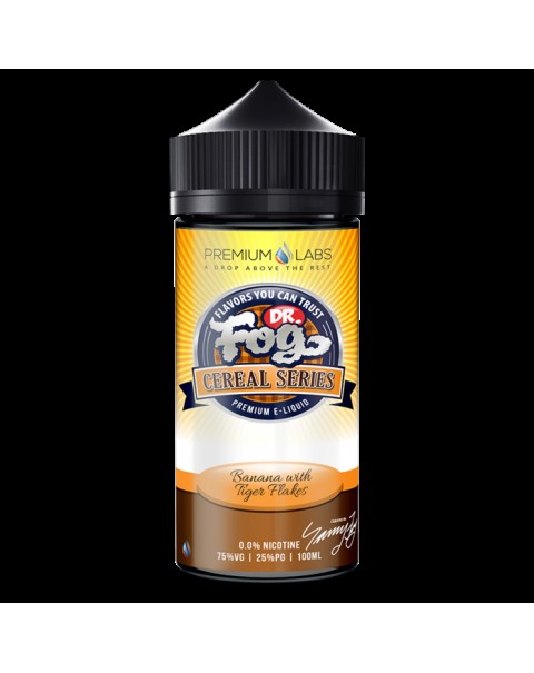 Dr Fog Banana Tiger Flakes E-liquid 100ml Short Fill