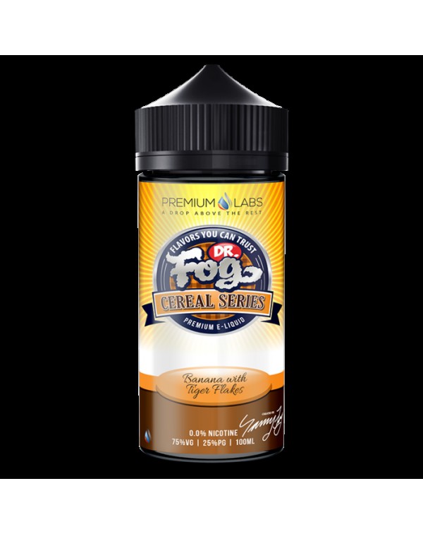 Dr Fog Banana Tiger Flakes E-liquid 100ml Short Fi...