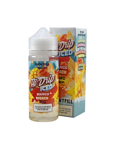 Hi Drip Iced Mango Peach 0mg 100ml Short Fill E-Liquid