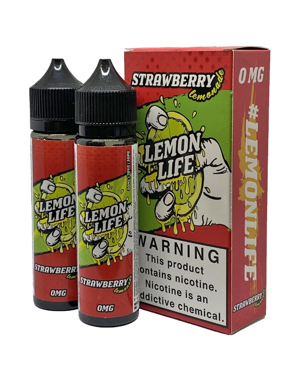 Lemon Life Strawberry Lemonade E-liquid 2 X 50ml S...