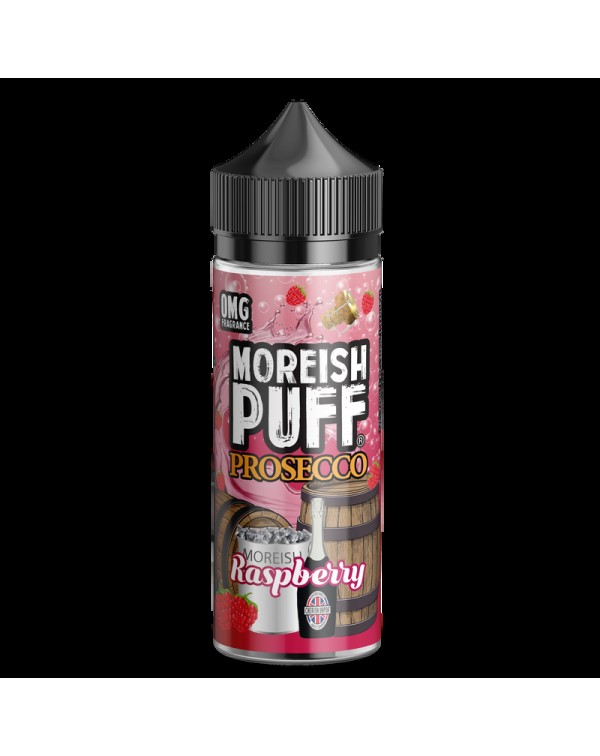 Moreish Puff Prosecco Raspberry 0mg 100ml Short Fi...