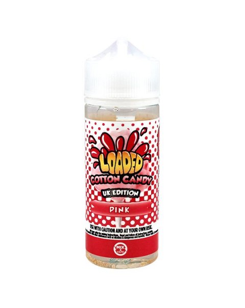 Loaded E-Juice Pink Cotton Candy E-liquid 100ml Short Fill 0mg