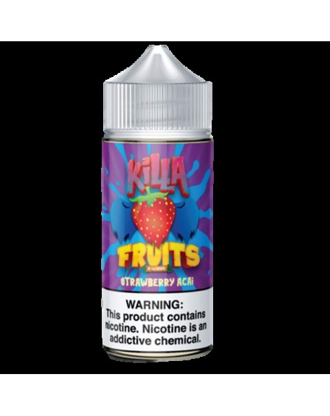 Killa Fruits Strawberry Acai E-liquid 100ml Short Fill