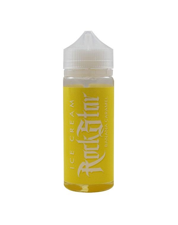 Rockstar Vape Ice Cream Banana and Caramel 0mg 100...