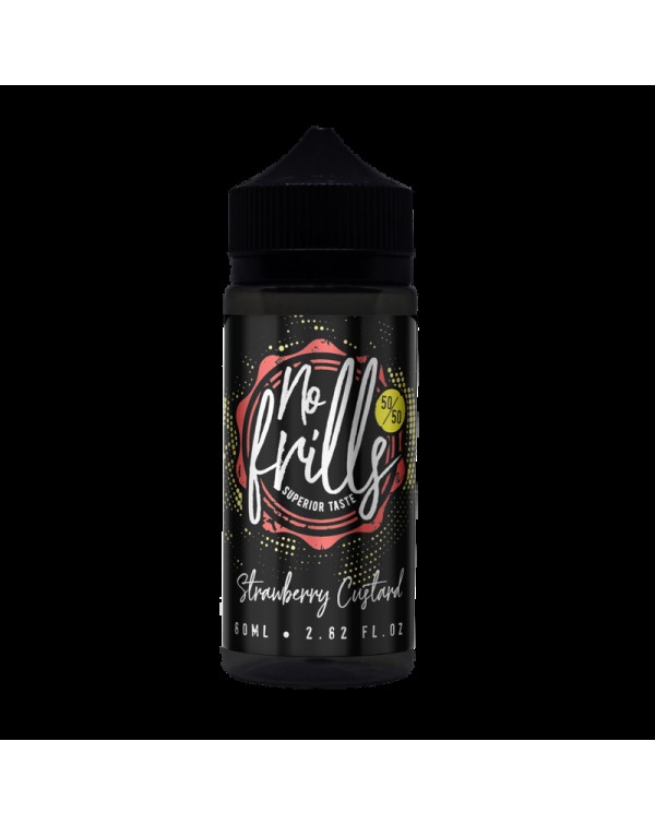 Strawberry Custard E-liquid by No Frills 80ml Shor...