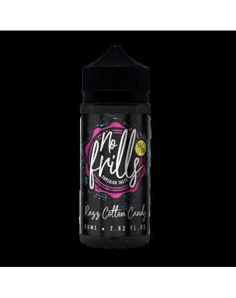 No Frills Razz Cotton Candy E-liquid 80ml Short Fill