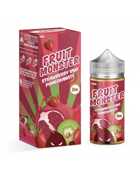 Strawberry Kiwi Pomegranate - Fruit Monster E-Liquid 0mg Shortfill 100ml