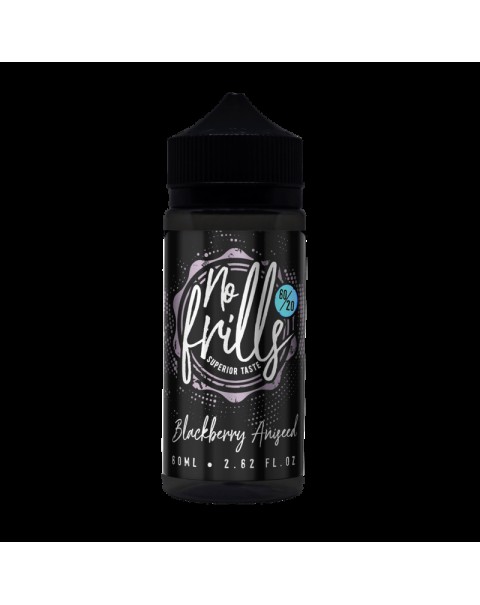 No Frills Blackberry Aniseed E-liquid 80ml Short Fill