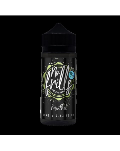 No Frills Menthol E-liquid 80ml Short Fill