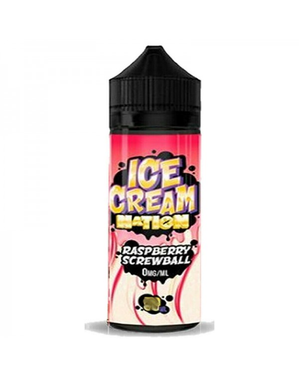 Ice Cream Nation Raspberry Screwball 0mg 100ml Sho...
