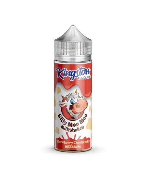 Kingston Silly Moo Moo Milkshake E-Liquid - Strawberry Cheesecake 0mg Shortfill - 100ml