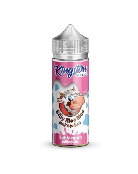 Kingston Silly Moo Moo Milkshake E-Liquid - Bubblegum 0mg Shortfill - 100ml