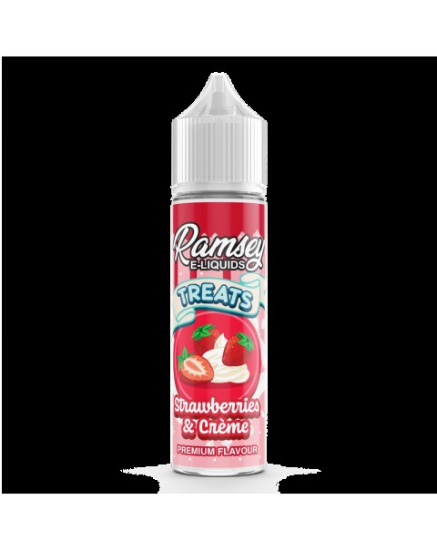 Ramsey E-Liquids Treats Strawberries Cream 0mg 50ml Short Fill E-Liquid