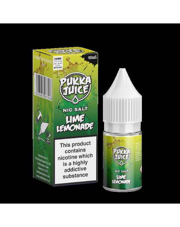 Lime Lemonade Nic Salt by Pukka Juice 10ml