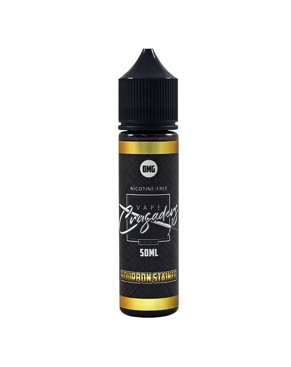 Vape Crusaders Bourbon Stained 0mg 50ml Short Fill...