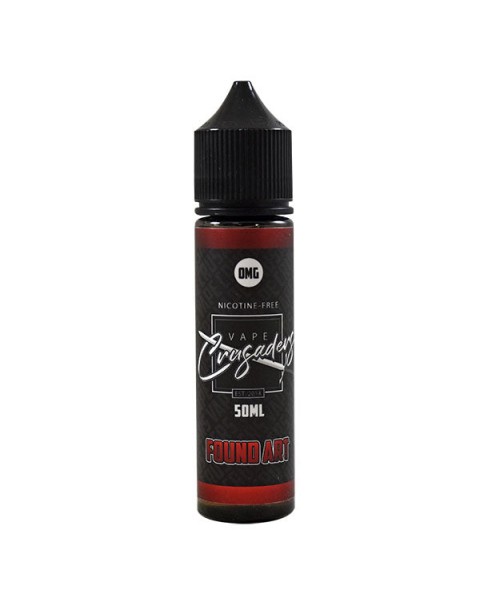 Vape Crusaders Found Art 0mg 50ml Short Fill E-Liquid