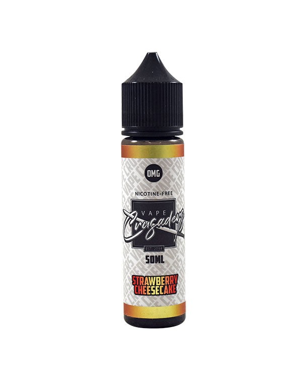 Vape Crusaders Strawberry Cheesecake 0mg 50ml Shor...