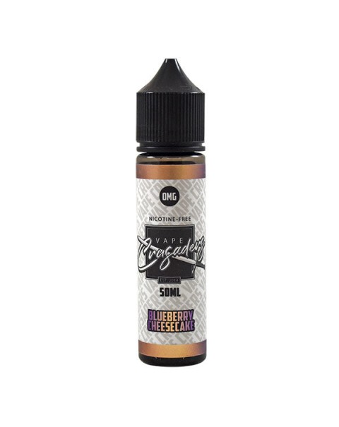 Vape Crusaders Blueberry Cheesecake 0mg 50ml Short Fill E-Liquid