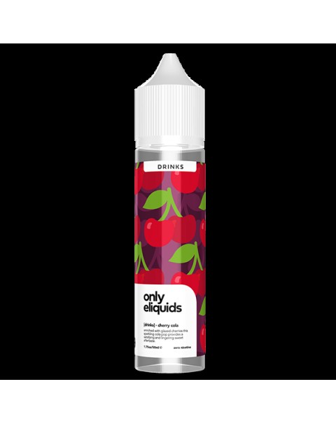 Only E-Liquids Drinks: Cherry Cola 0mg 50ml Short Fill E-Liquid