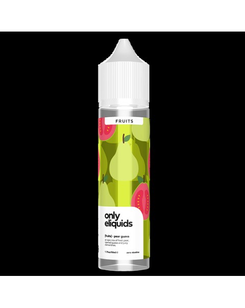 Only E-Liquids Fruits: Pear Guava 0mg 50ml Short Fill E-Liquid