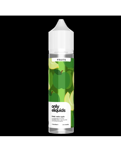 Only E-Liquids Fruits: Melon Apple 0mg 50ml Short Fill E-Liquid