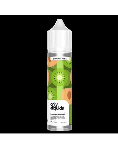 Only E-Liquids Smoothies: Kiwi Peach 0mg 50ml Short Fill E-Liquid