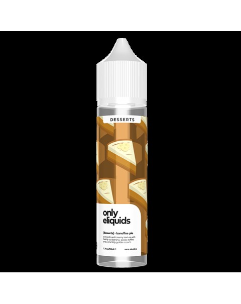 Only E-Liquids Desserts: Banoffee Pie 0mg 50ml Short Fill E-Liquid