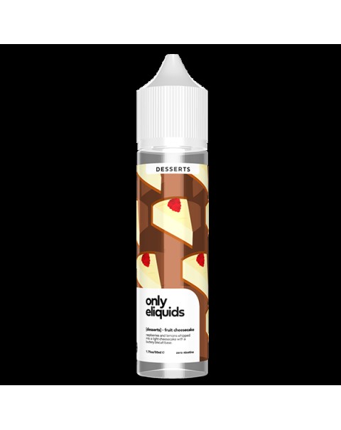 Only E-Liquids Desserts: Fruit Cheesecake 0mg 50ml Short Fill E-Liquid