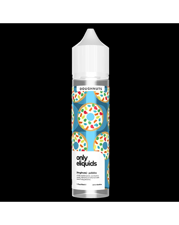 Only E-Liquids Doughnuts: Pebbles 0mg 50ml Short F...