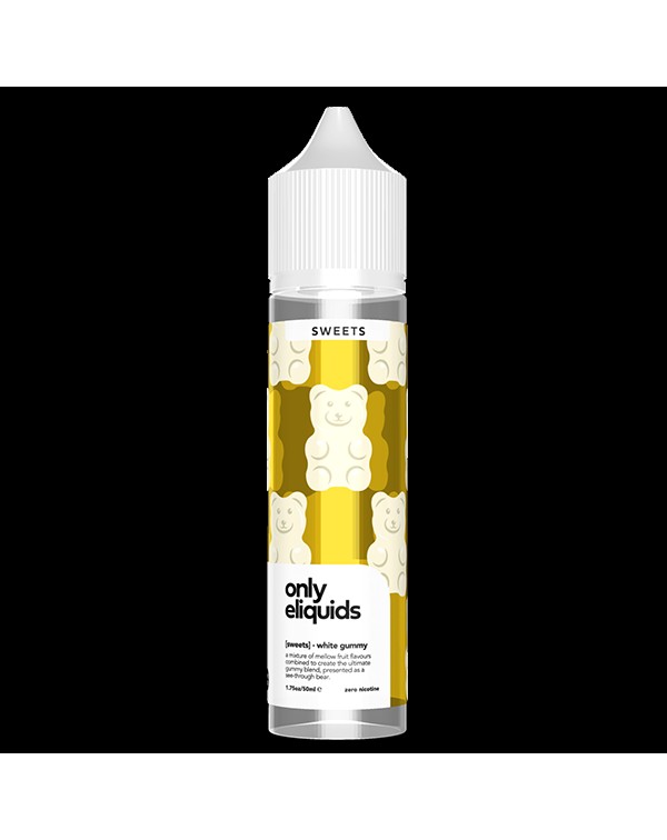 Only E-Liquids Sweets: White Gummies 0mg 50ml Shor...