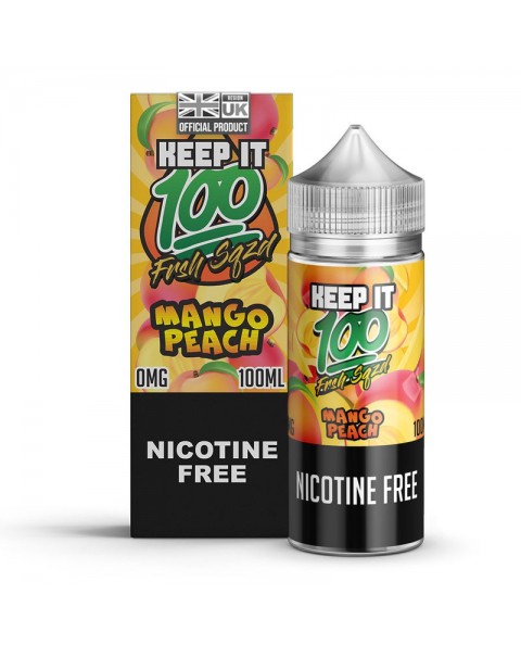 Keep It 100 Mango Peach 0mg 100ml Short Fill E-Liquid