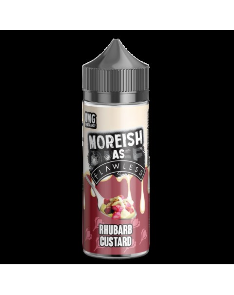 Moreish as Flawless Rhubarb Custard 0mg 100ml Short Fill E-Liquid