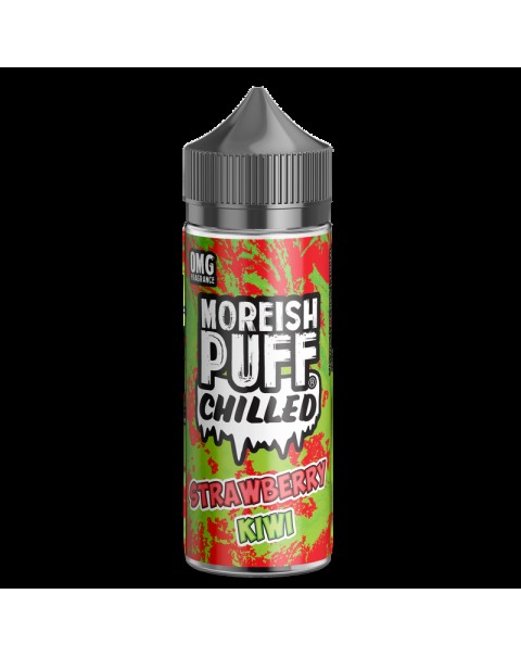 Moreish Puff Chilled Strawberry and Kiwi 0mg 100ml Short Fill E-Liquid