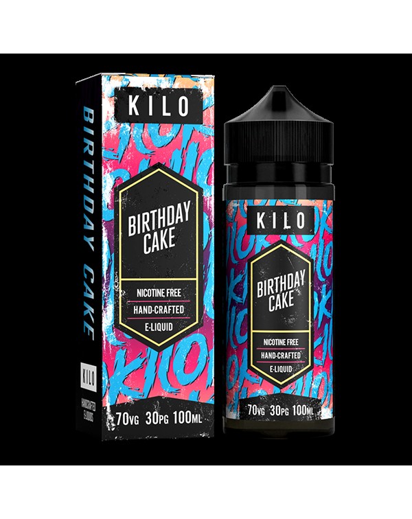 Kilo New Series: Birthday Cake 0mg 100ml Short Fil...