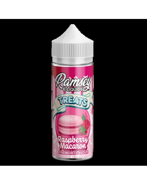 Ramsey E-Liquids Treats Raspberry Macaroon 0mg 100ml Short Fill E-Liquid