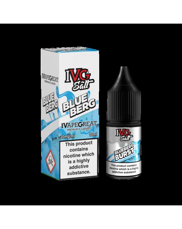IVG Salt Blue Berg 10ml TPD Compliant E-liquid (Ju...