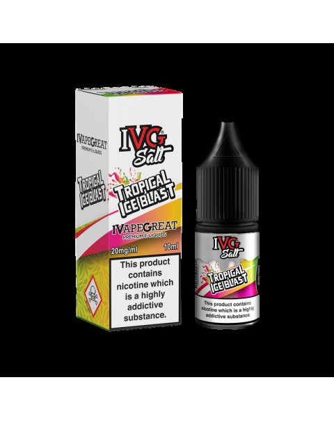 IVG Salt Tropical Ice Blast 10ml TPD Compliant E-liquid (Juicy Range)