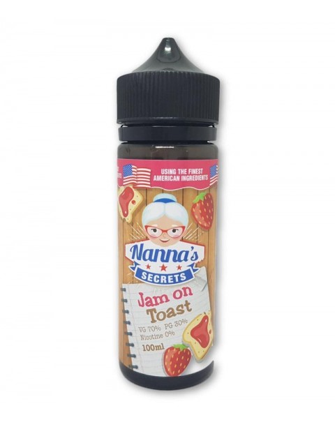 Nanna's Secret Jam on Toast E-liquid  50ml Short Fill