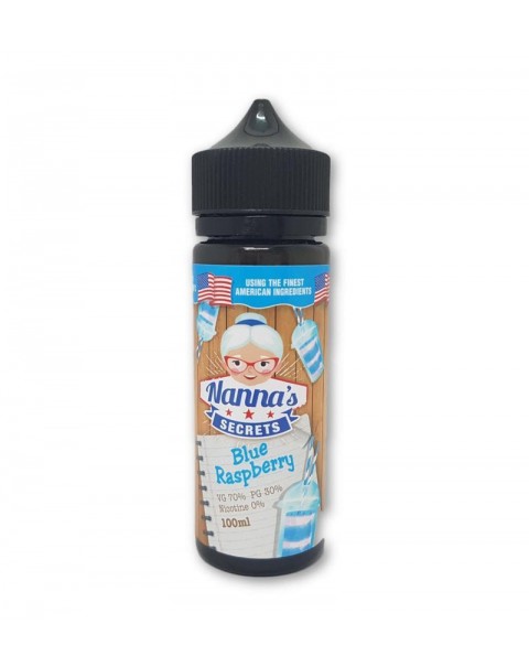 Nanna's Secret Blue Raspberry E-liquid 50ml Short Fill