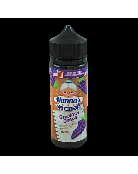 Nanna's Secret Gracious Grape E-liquid 50ml Short Fill