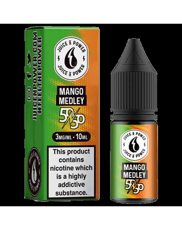 Juice N' Power 50:50 Mango Medley 10ml E-Liqui...