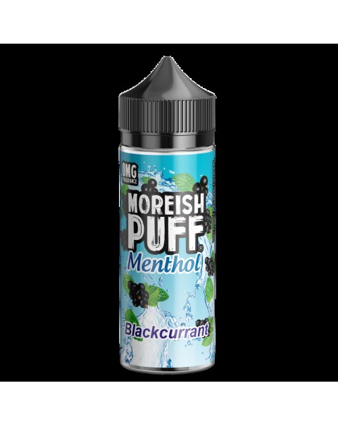 Moreish Puff Menthol Blackcurrant 0mg 100ml Short Fill E-Liquid