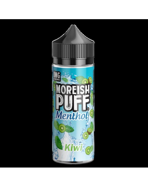 Moreish Puff Menthol Kiwi 0mg 100ml Short Fill E-Liquid