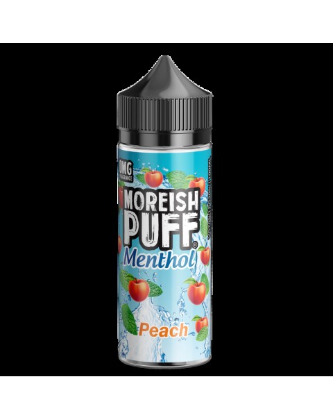 Moreish Puff Menthol Peach 0mg 100ml Short Fill E-Liquid