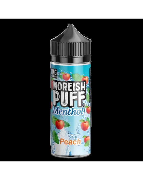 Moreish Puff Menthol Peach 0mg 100ml Short Fill E-...