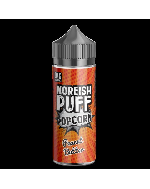 Moreish Puff Popcorn Peanut Butter 0mg 100ml Short Fill E-Liquid