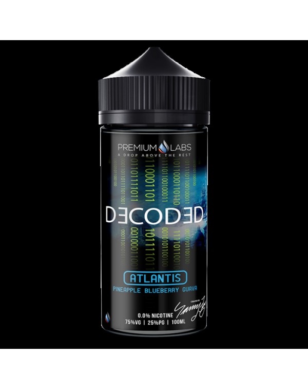 Premium Labs Decoded: Atlantis E-liquid 100ml Shor...