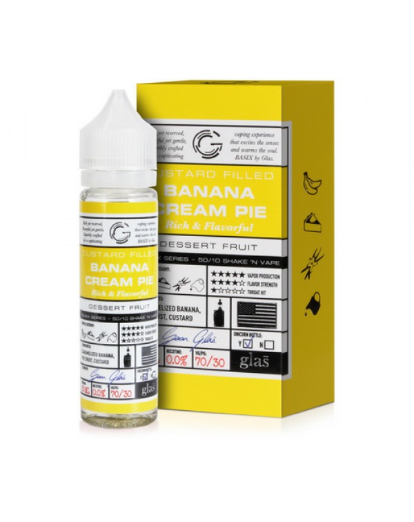 Glas Banana Cream Pie E-liquid 50ml Short Fill
