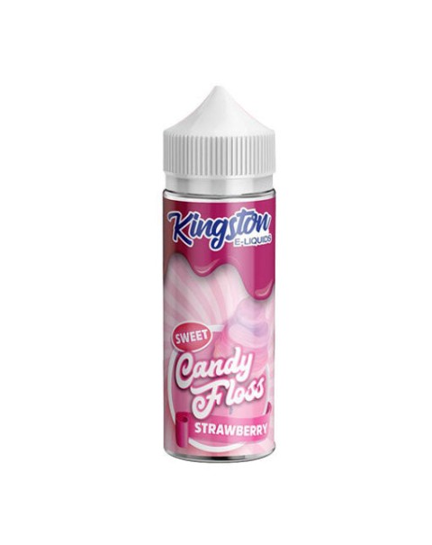 Kingston Sweet Candy Floss: Strawberry 0mg 100ml Short Fill E-Liquid